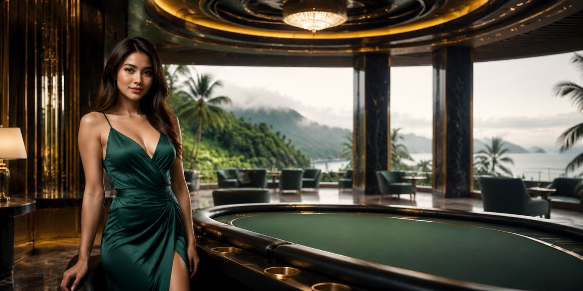 Pemain blackjack menikmati permainan kasino langsung di Langkawi